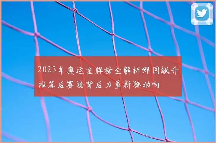2023年奥运金牌榜全解析哪国飙升谁落后赛场背后力量新脉动向