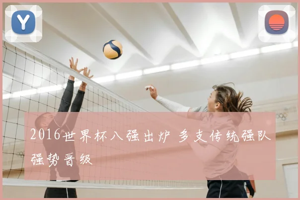 2016世界杯八强出炉 多支传统强队强势晋级